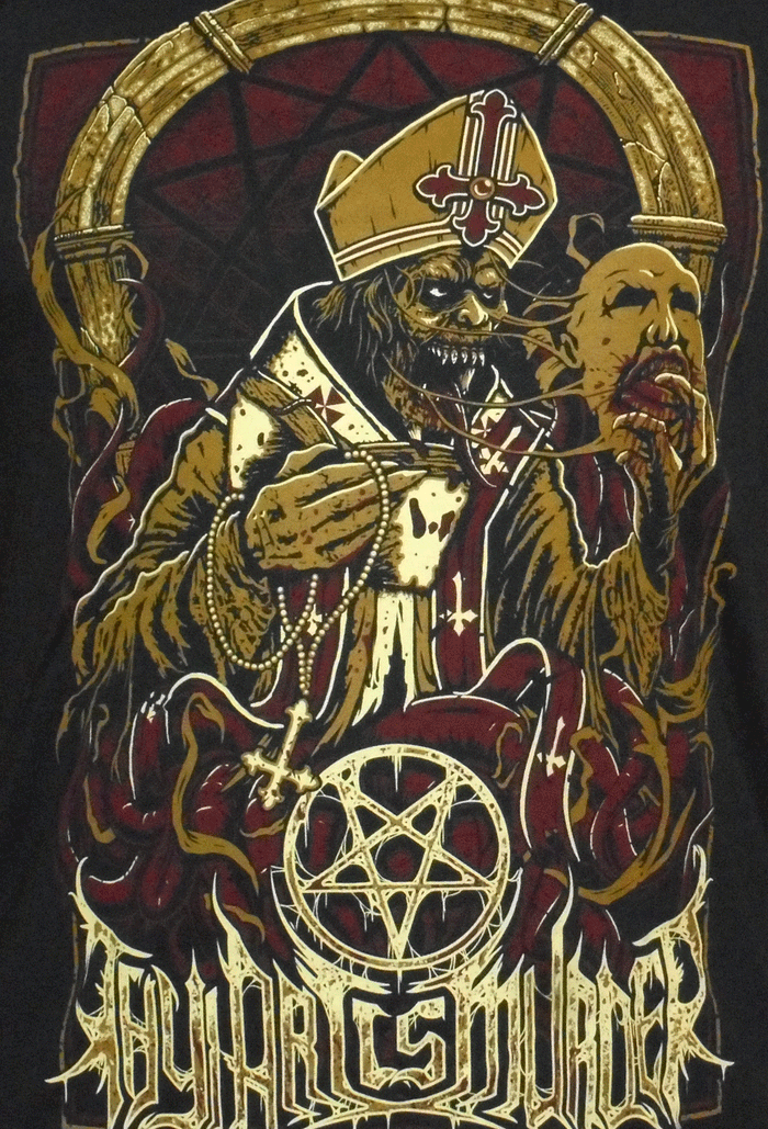 THY ART IS MURDER (Evil Pope) Men's T-Shirt