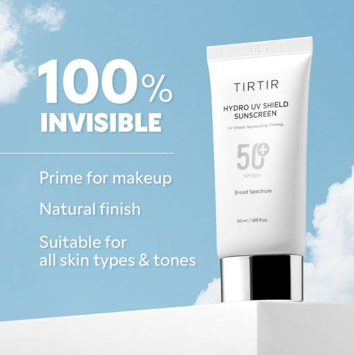 Tirtir Hydro UV Shield Sunscreen | SPF 50+ UVA/UVB Protection 1.69 fl. oz. / 50ml