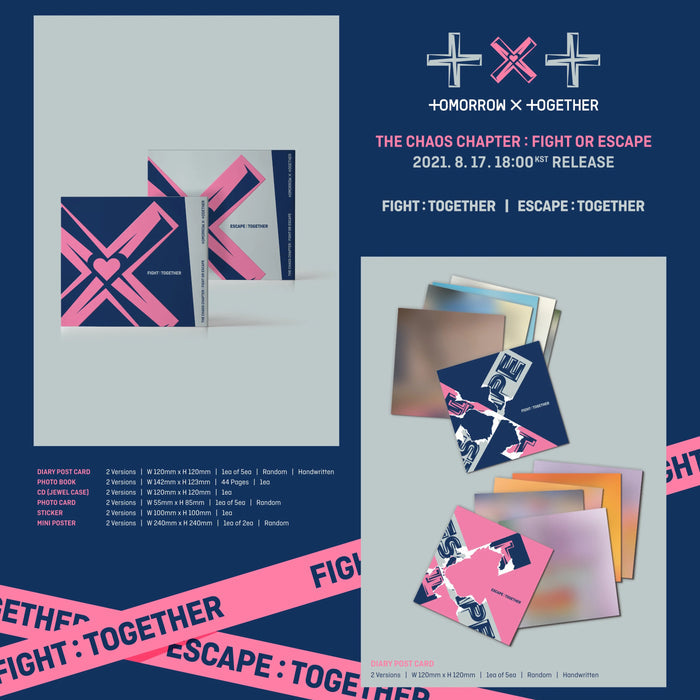 Tomorrow X Together (Txt) The Chaos Chapter: Fight Or Escape (Random Ver.)