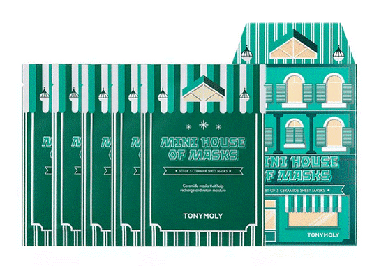 Tonymoly Mini House of Masks Ceramide Acid Sheet Mask Set - Set of 5