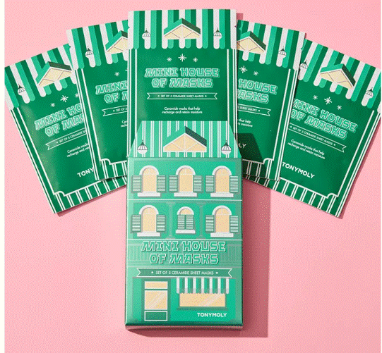 Tonymoly Mini House of Masks Ceramide Acid Sheet Mask Set - Set of 5