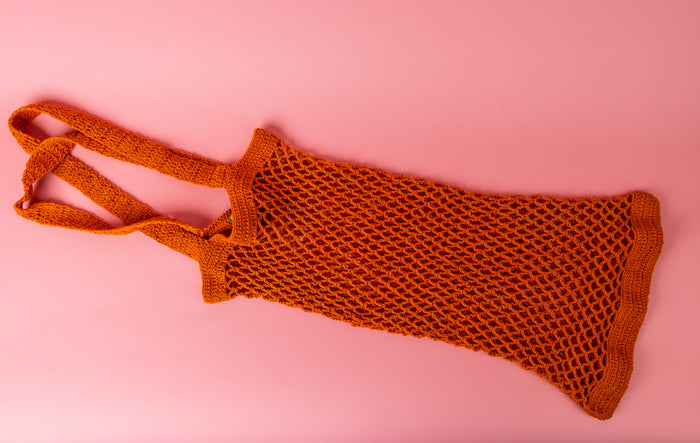 TROPICAL PUNCH Crochet Bag - Orange
