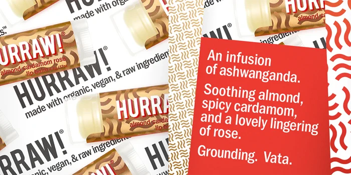 Hurraw! | Vata Lip Balm – Almond Cardamom Rose