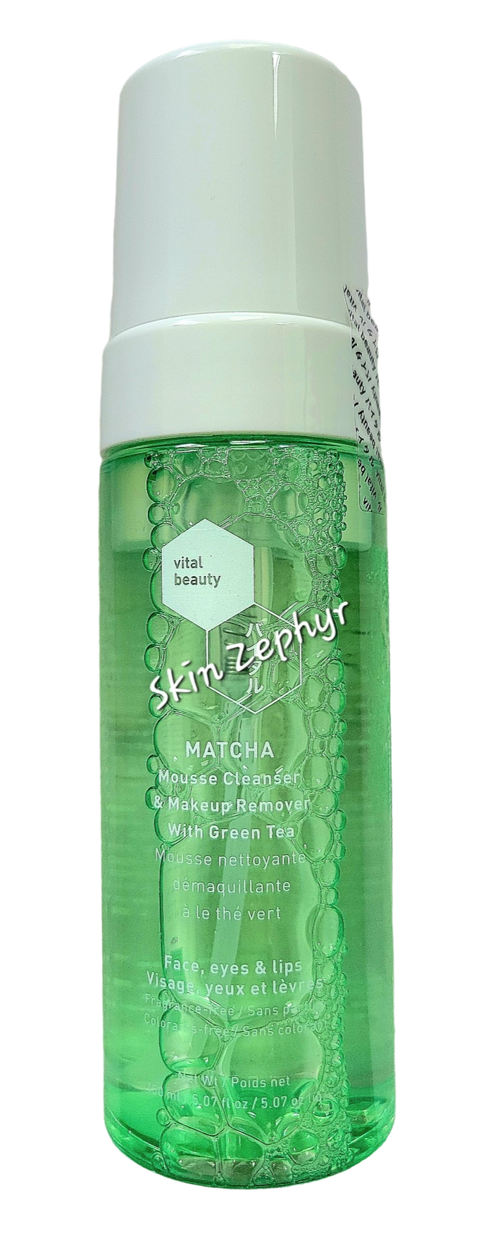Vital Beauty Matcha Mousse Cleanser & Makeup Remover with Green Tea