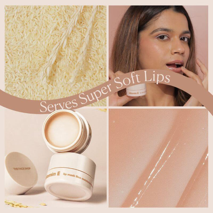 Vitamin E Rice Lip Mask 14g With Free Sushi Pouch