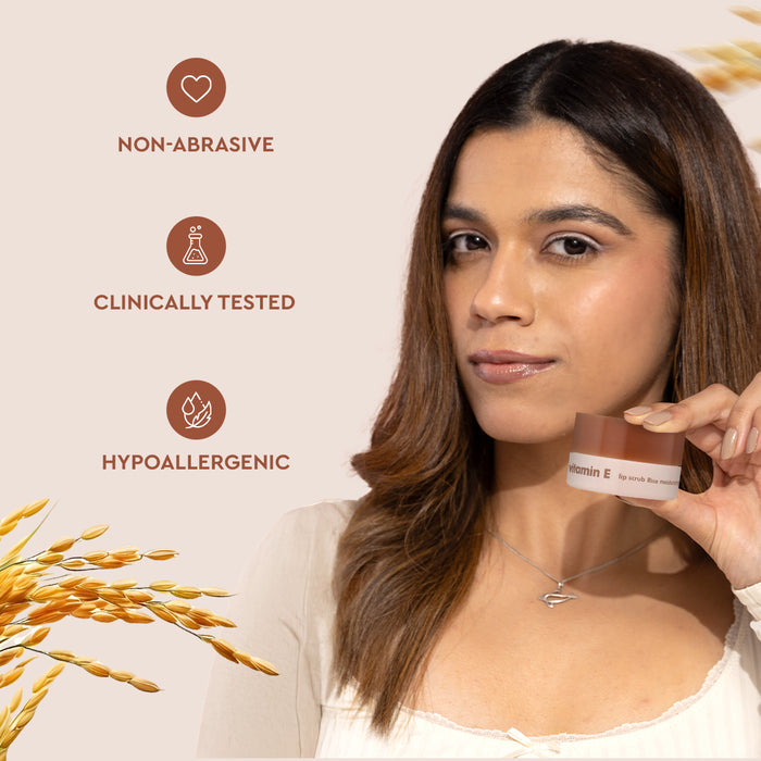 Vitamin E Rice Lip Scrub 14g With Free Sushi Pouch