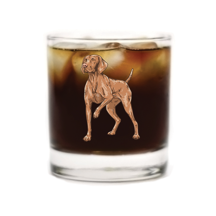 Vizsla Dog Whiskey Glass