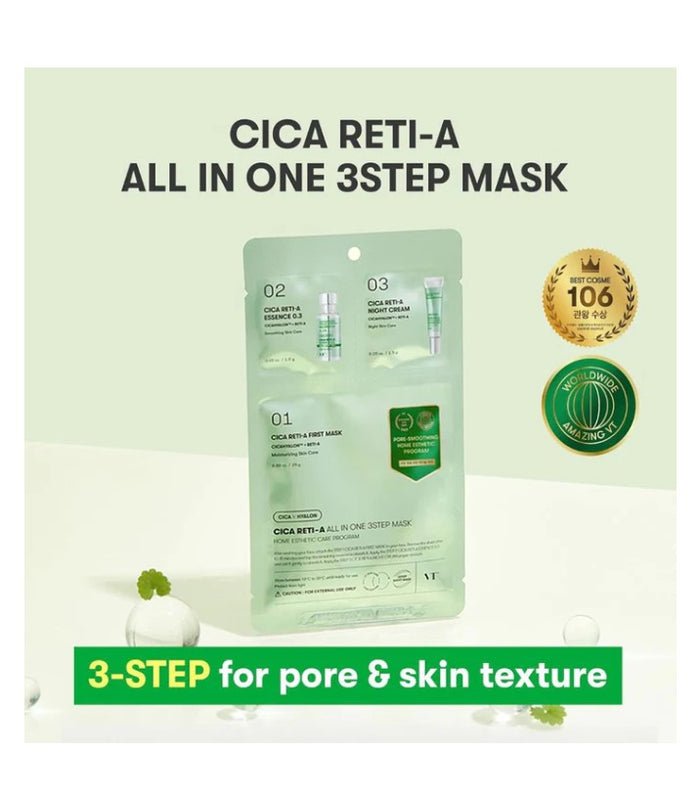 VT Cosmetic Cica reti-a All in One 3 step mask