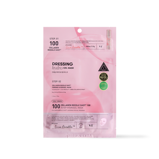 [VT Cosmetics] COLLAGEN Reedle Shot 100 2STEP Hydrogel Mask 1ea-Luxiface.com
