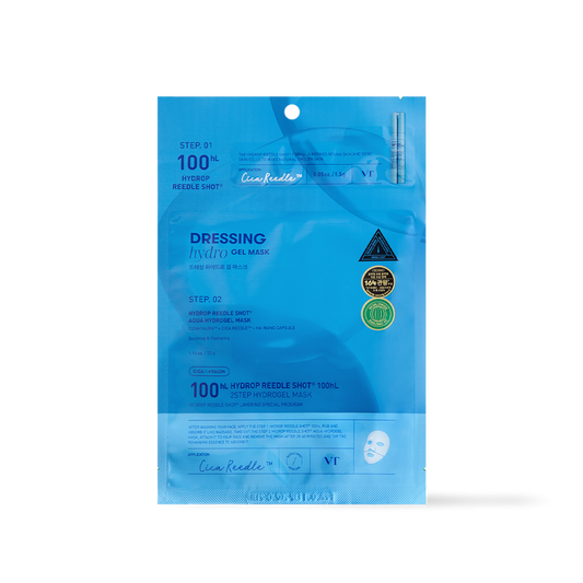 [VT Cosmetics] HYDROP Reedle Shot 100hl 2STEP Hydrogel Mask 1ea-Luxiface.com