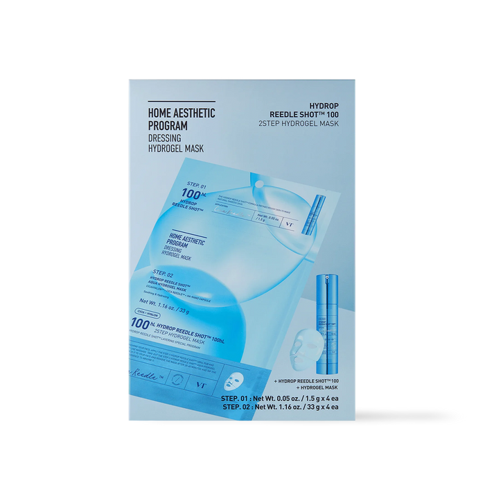 [VT Cosmetics] HYDROP Reedle Shot 100hl 2STEP Hydrogel Mask 4ea-Luxiface.com