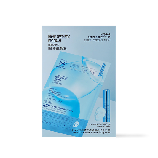 [VT Cosmetics] HYDROP Reedle Shot 100hl 2STEP Hydrogel Mask 4ea-Luxiface.com