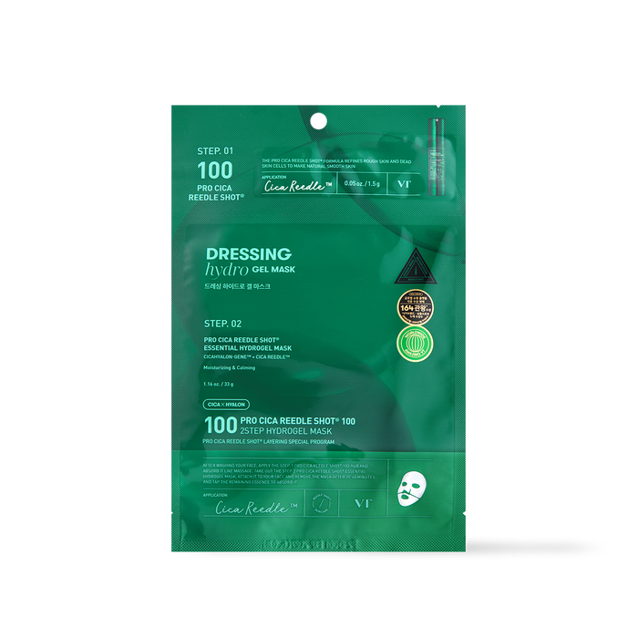 [VT Cosmetics] PRO CICA Reedle Shot 100 2STEP Hydrogel Mask 1ea-Luxiface.com