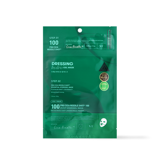 [VT Cosmetics] PRO CICA Reedle Shot 100 2STEP Hydrogel Mask 1ea-Luxiface.com