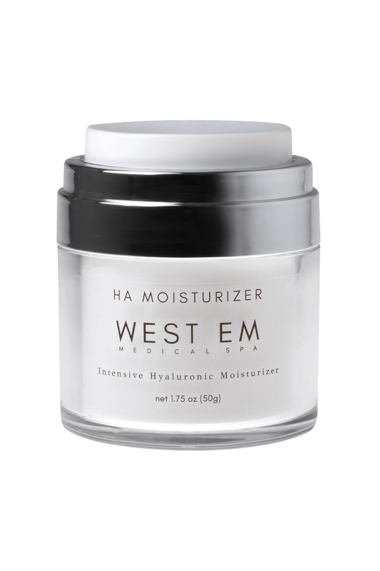 West Em HA Moisturizer 1.75 oz – hydrating moisturizer with hyaluronic acid to boost moisture and improve skin texture at West Em Medical Spa