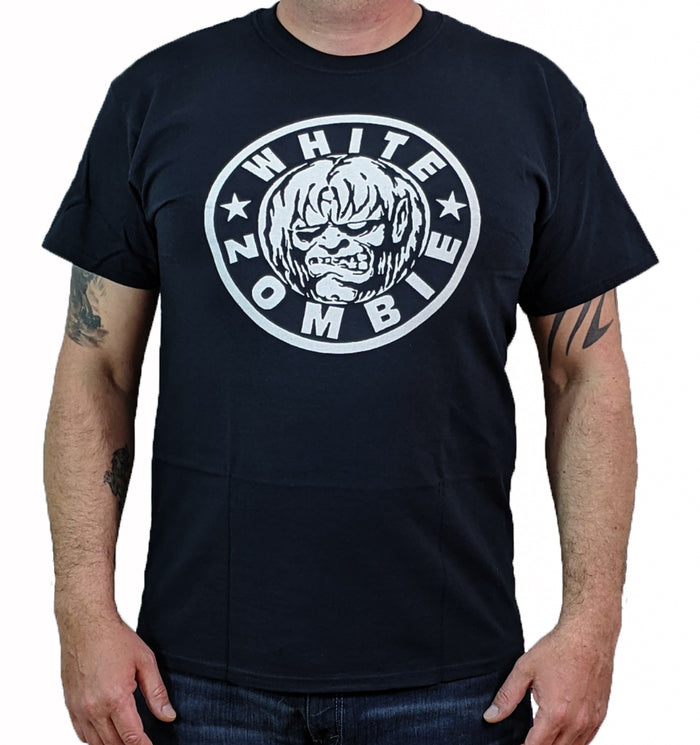 WHITE ZOMBIE (Circle Logo) Mens T-Shirt
