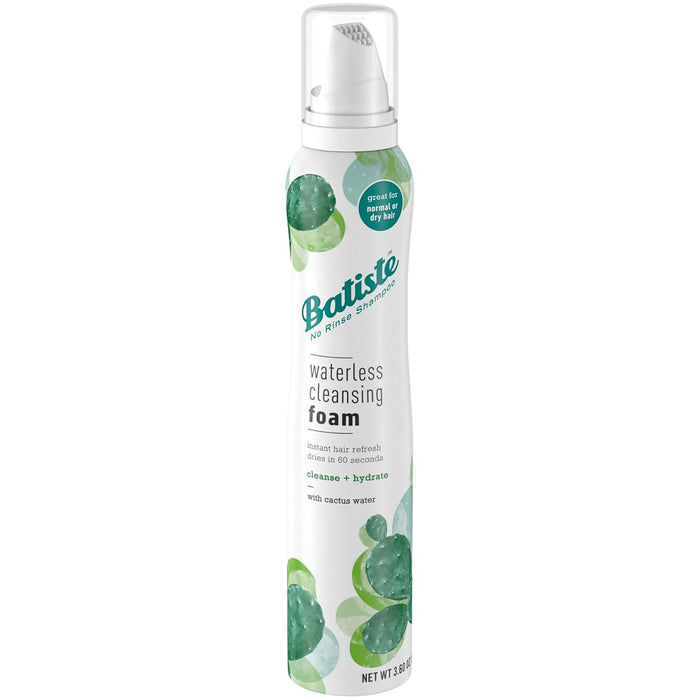 WHOLESALE BATISTE WATERLESS CLEANSING FOAM CLEANSE + HYDRATE WITH CACTUS WATER 3.6 OZ - 48 PIECE LOT