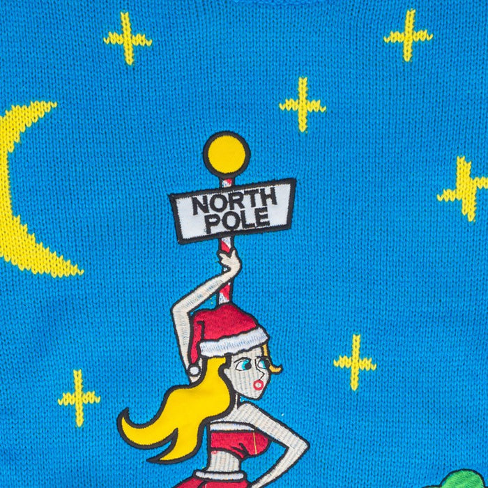 Women's Stripper Pole Ugly Christmas Sweater
