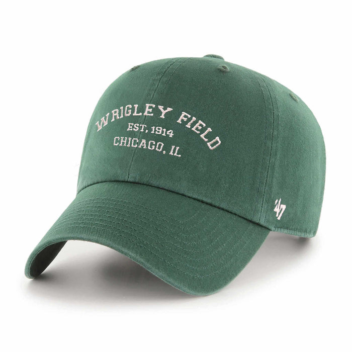 Wrigley Field Green Stadium Deuce Clean Up Adjustable Cap