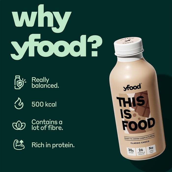 yfood Ready to Drink Complete Meal Classic Choco 500ml x 6