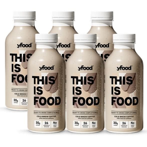 yfood Ready to Drink Complete Meal Cold Brew Coffee 500ml x 6