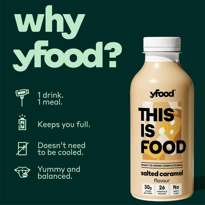 yfood Ready to Drink Complete Meal Salted Caramel 500ml x 6