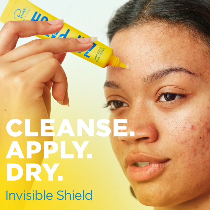 Invisible pimple patch for gentle face exfoliator