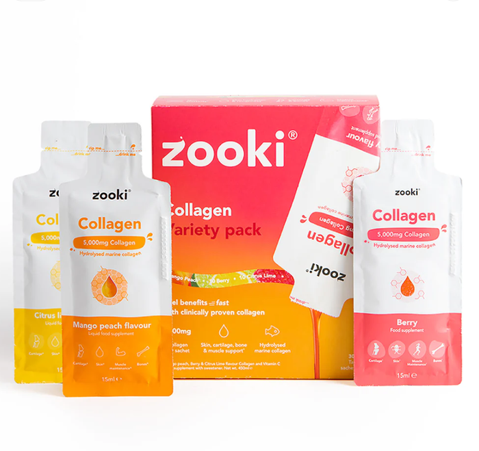 Zooki Marine Collagen 5,000mg Variety Pack 15ml 14 Sachets
